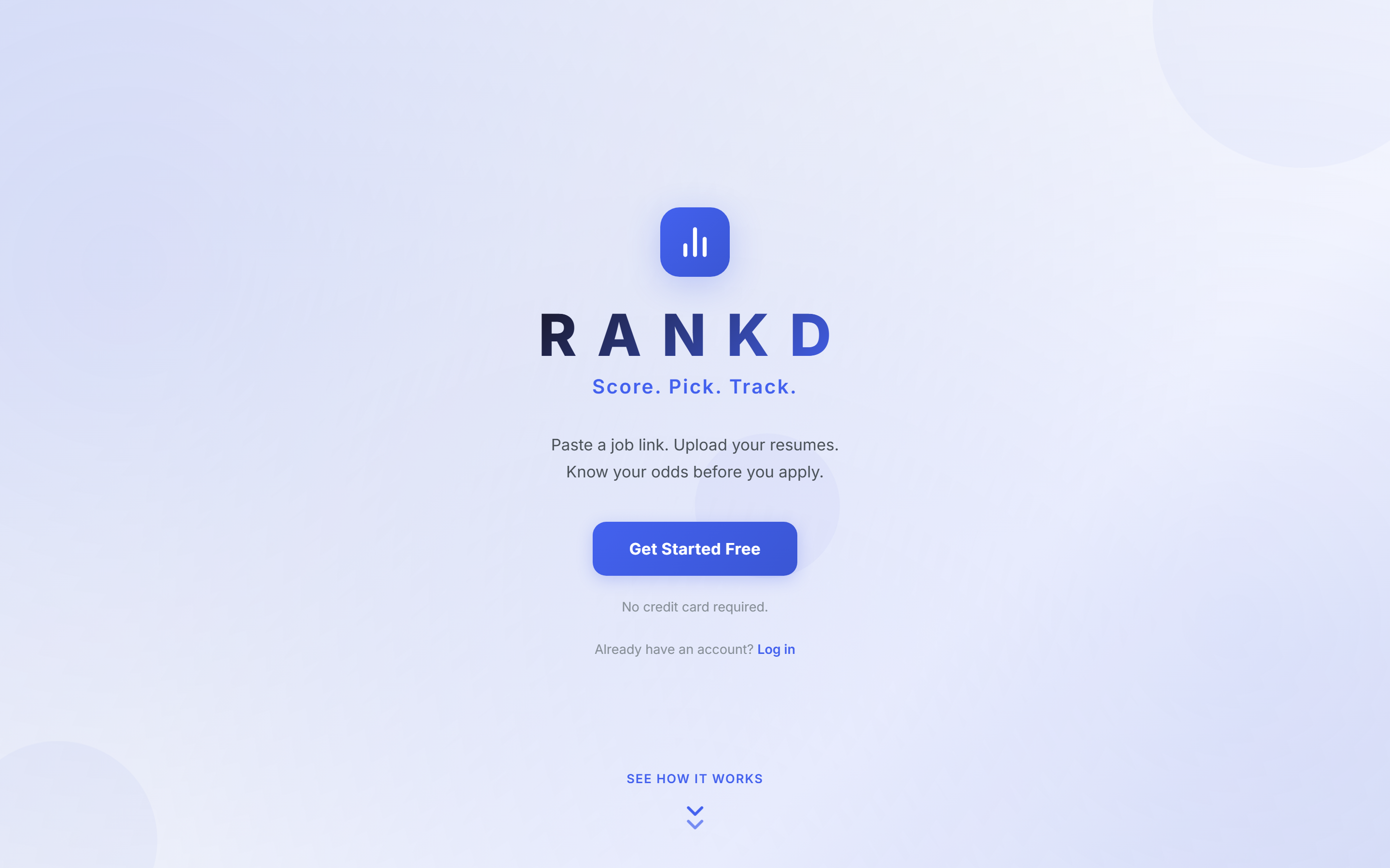 Rankd Landing Page